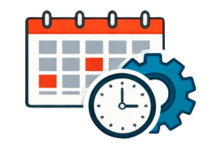 настройка автоматического расписания обмена