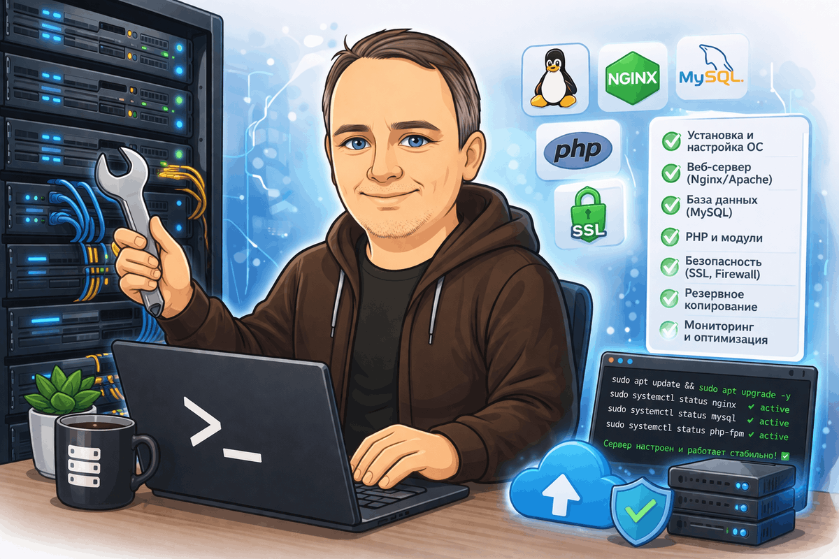 Настройка сервера для сайта в Омске