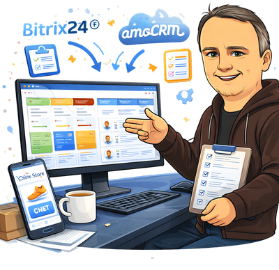 Внедрение CRM Битрикс24 и AmoCRM в Омске — автоматизация продаж и контроль заявок