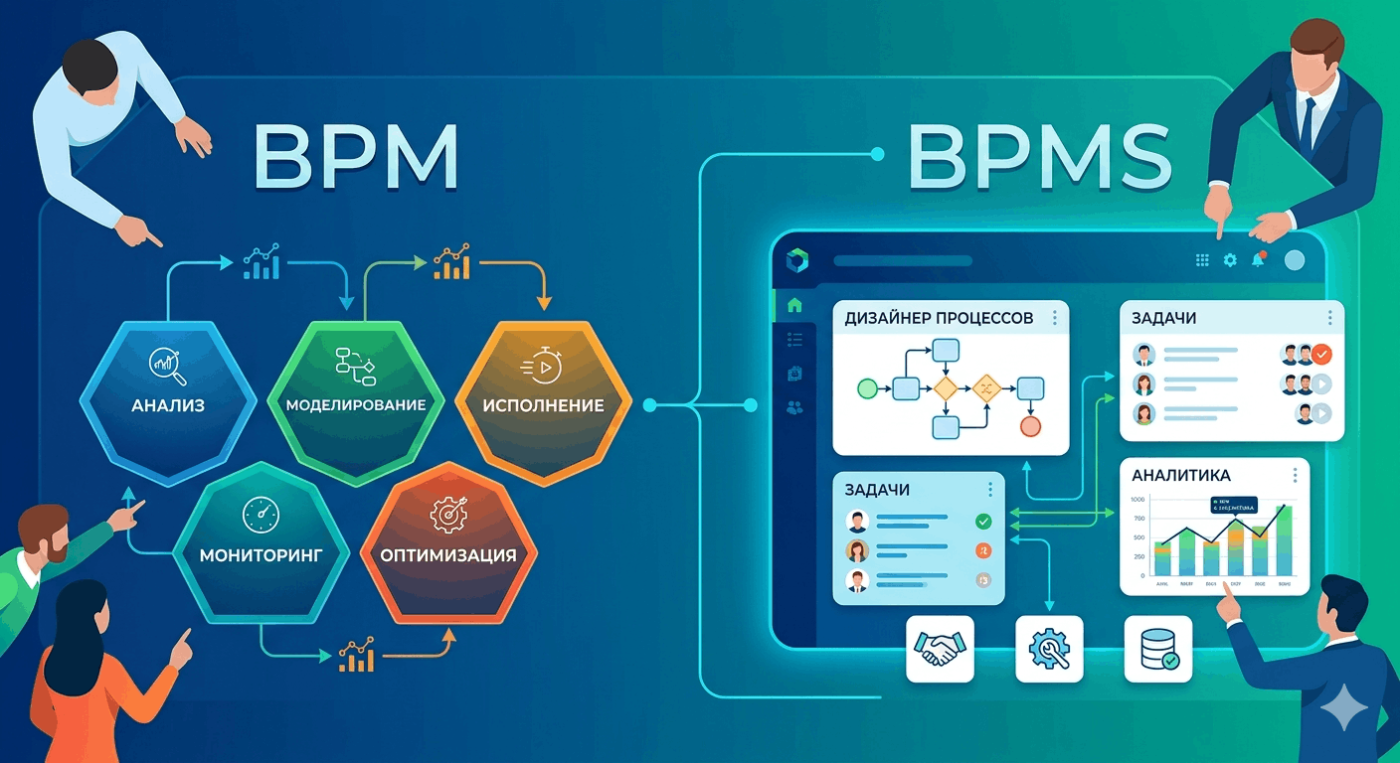 Что такое BPM и BPMS: простыми словами о бизнес-процессах